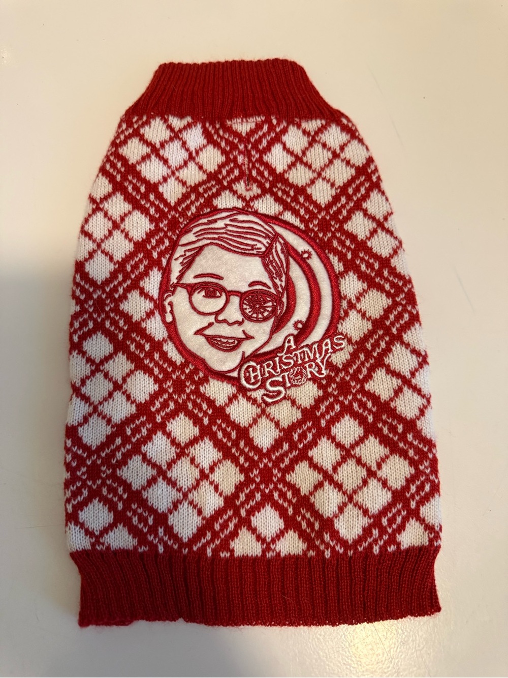 Christmas Story Red & White Knit Sweater